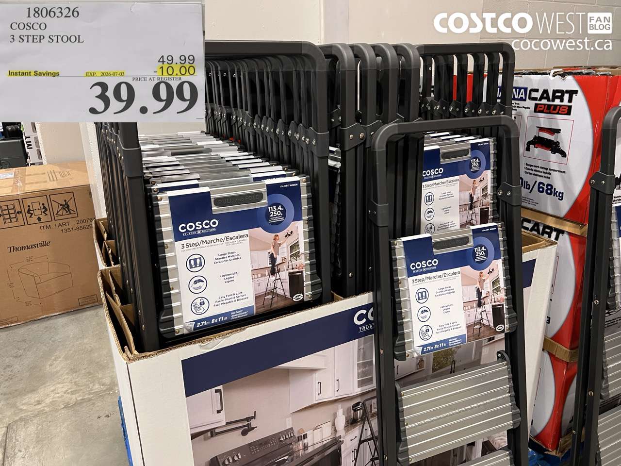 1806326 COSTCO 3 STEP STOOL ($10.00 INSTANT SAVINGS EXPIRES ON 2026-07-03) $39.99