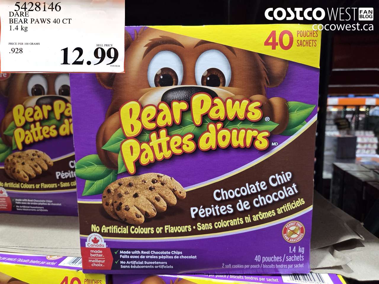 5428146 DARE BEAR PAWS 40 CT 1.4 KG $12.99