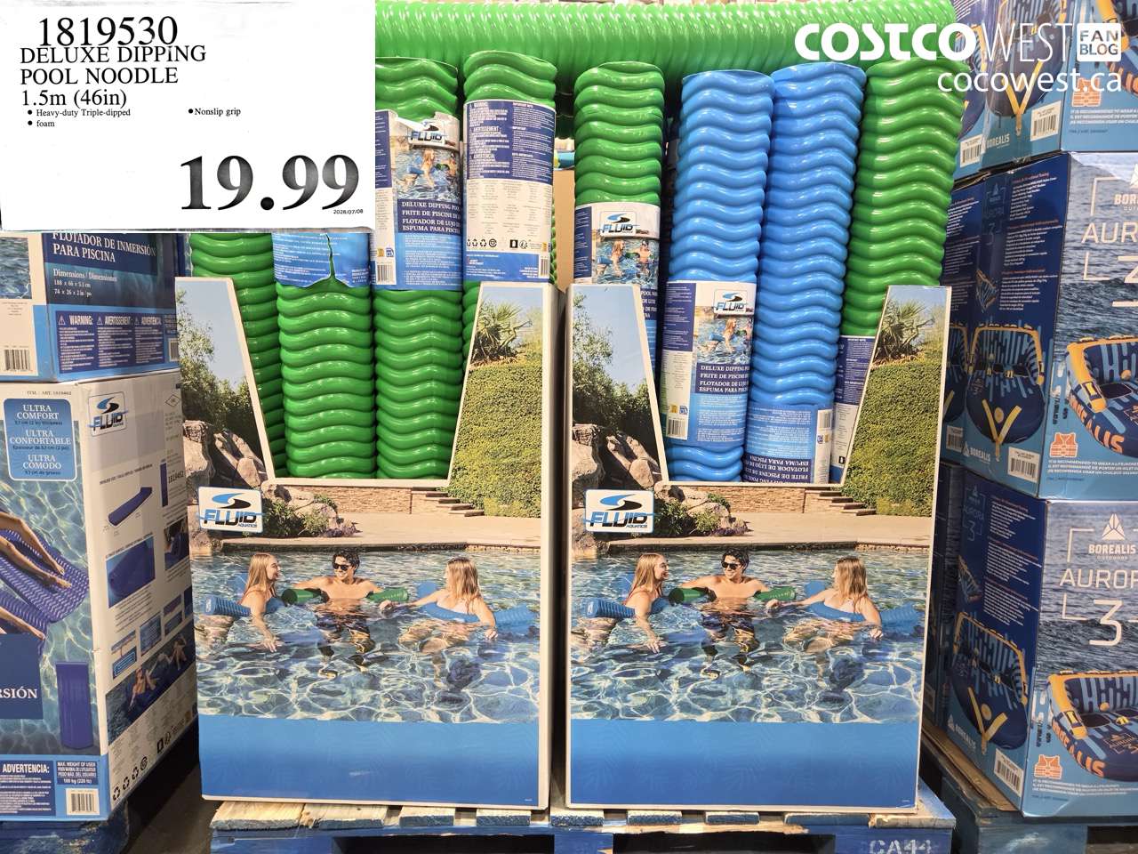 1819530 DELUXE DIPPING POOL NOODLE 1.5M (46IN) $19.99