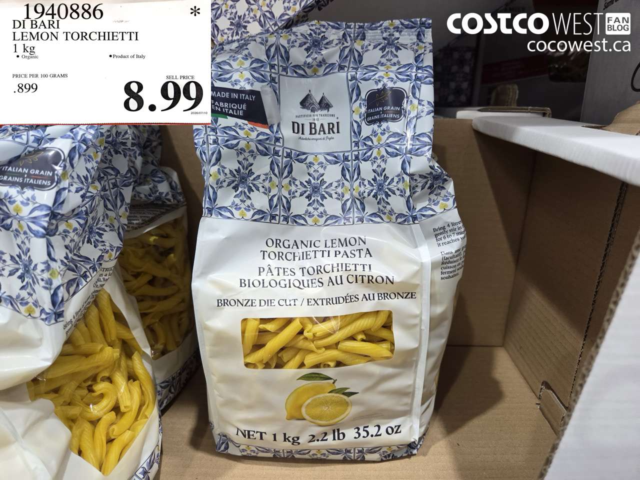 1940886 DI BARI LEMON TORCHIETTI 1 KG $8.99