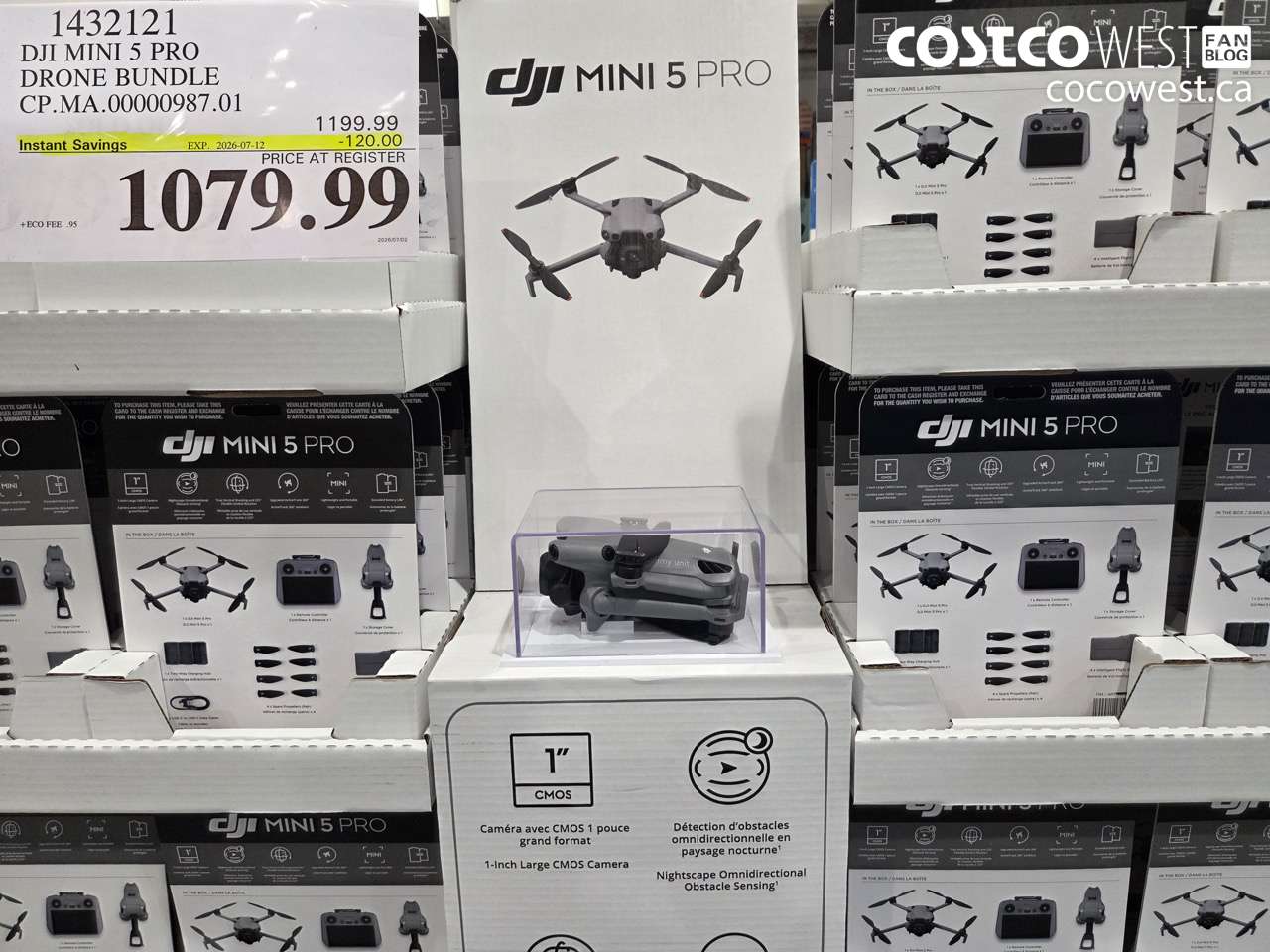 1432121 DJI MINI 5 PRO DRONE BUNDLE ($120.00 INSTANT SAVINGS EXPIRES ON 2026-07-12) $1079.99