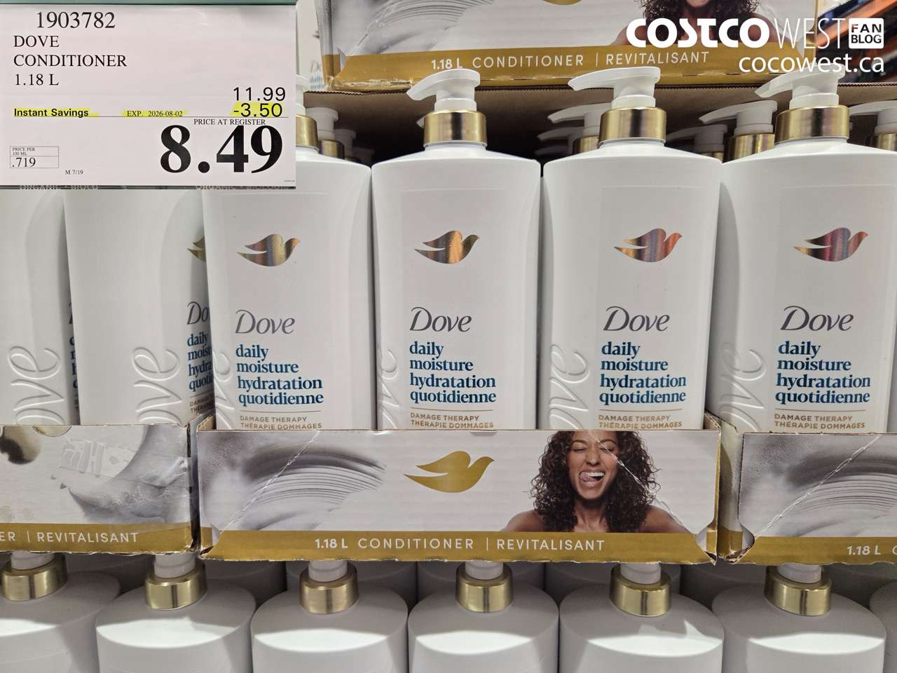 1903782 DOVE CONDITIONER 1.18 L ($3.50 INSTANT SAVINGS EXPIRES ON 2026-08-02) $8.49