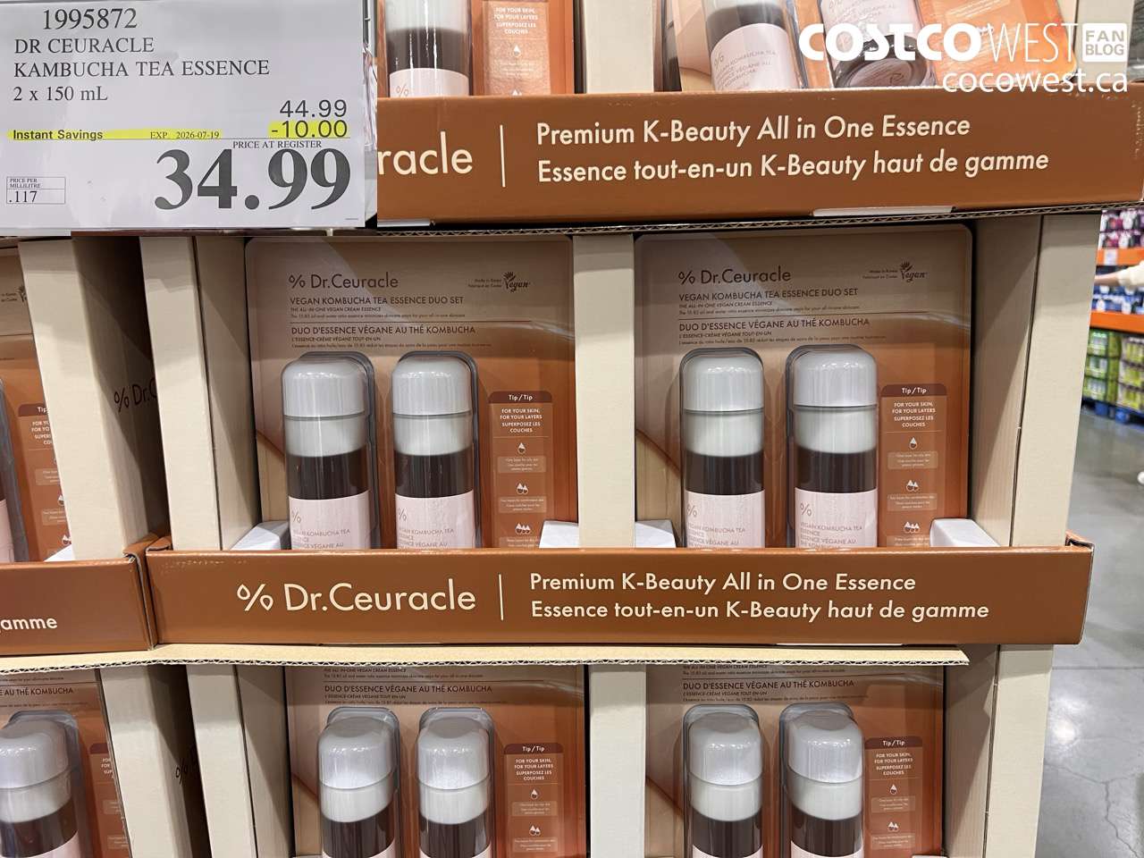 1995872 DR CEURACLE KAMBUCHA TEA ESSENCE 2 X 150 ML ($10.00 INSTANT SAVINGS EXPIRES ON 2026-07-19) $34.99