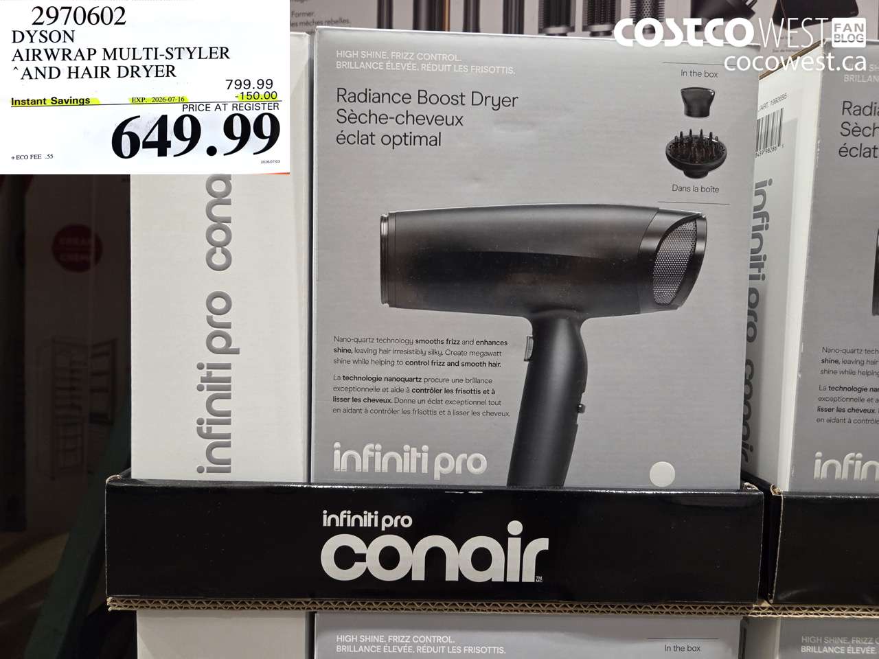 2970602 DYSON AIRWRAP MULTI-STYLER AND HAIR DRYER ($150.00 INSTANT SAVINGS EXPIRES ON 2026-07-16) $649.99