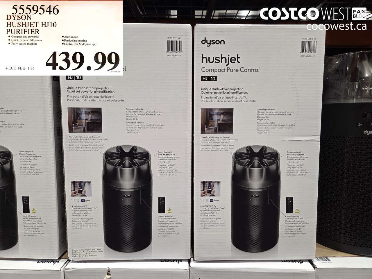 5559546 DYSON HUSHJET HJ10 PURIFIER $439.99