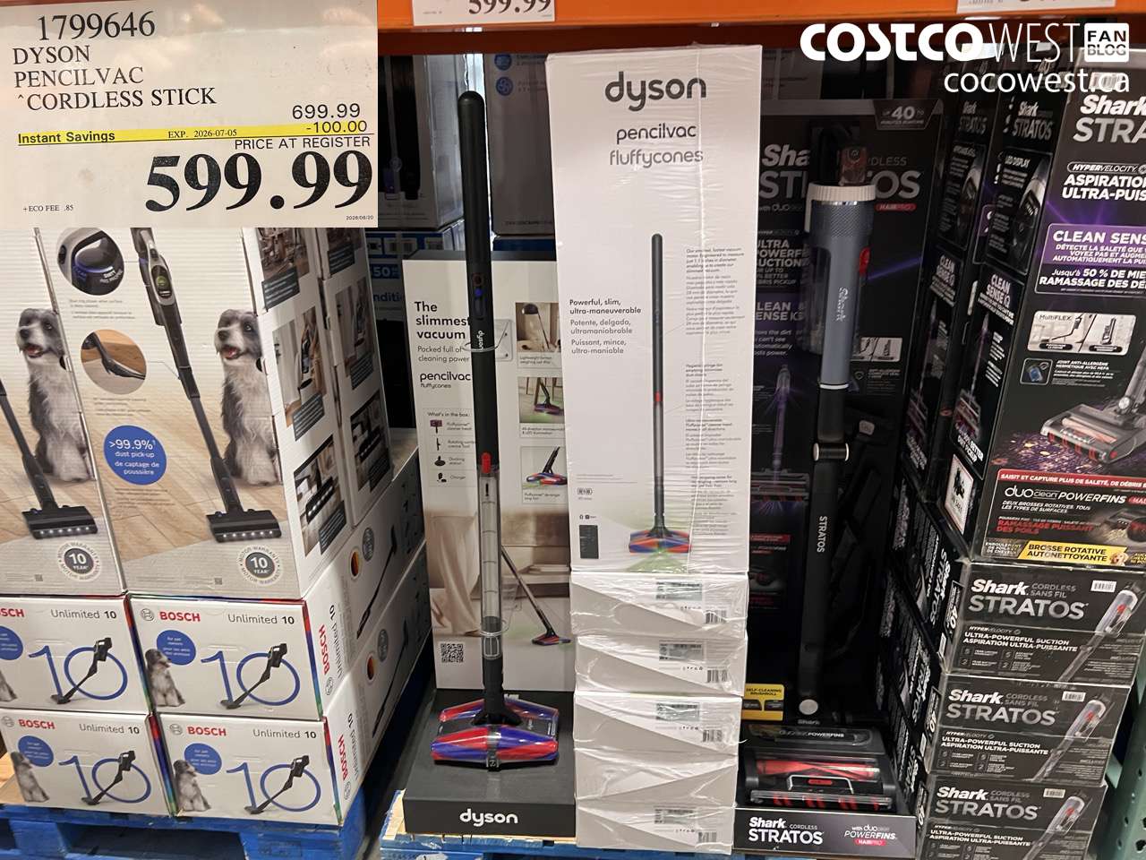 1799646 DYSON PENCILVAC CORDLESS STICK ($100.00 INSTANT SAVINGS EXPIRES ON 2026-07-05) $599.99