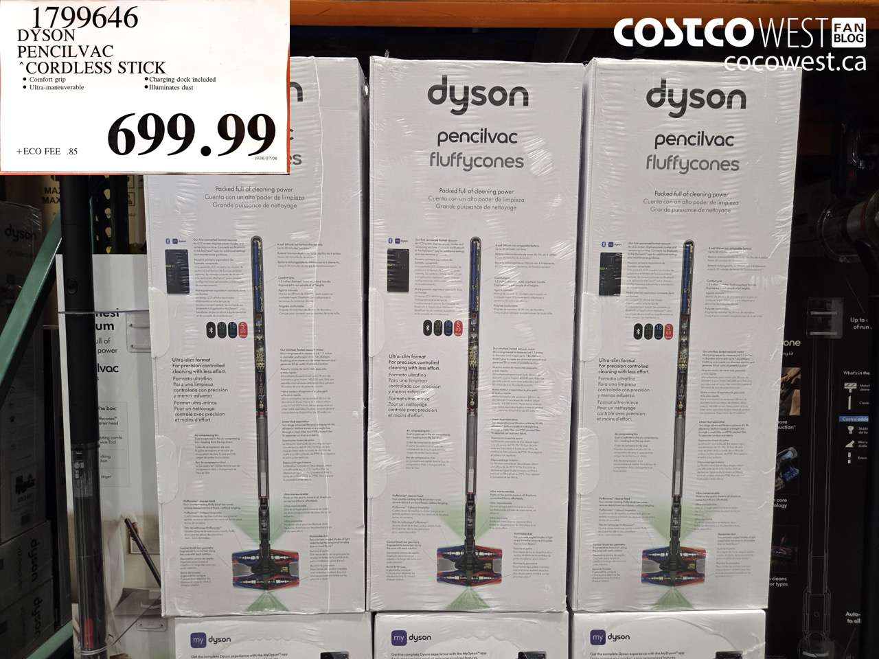 1799646 DYSON PENCILVAC CORDLESS STICK $699.99
