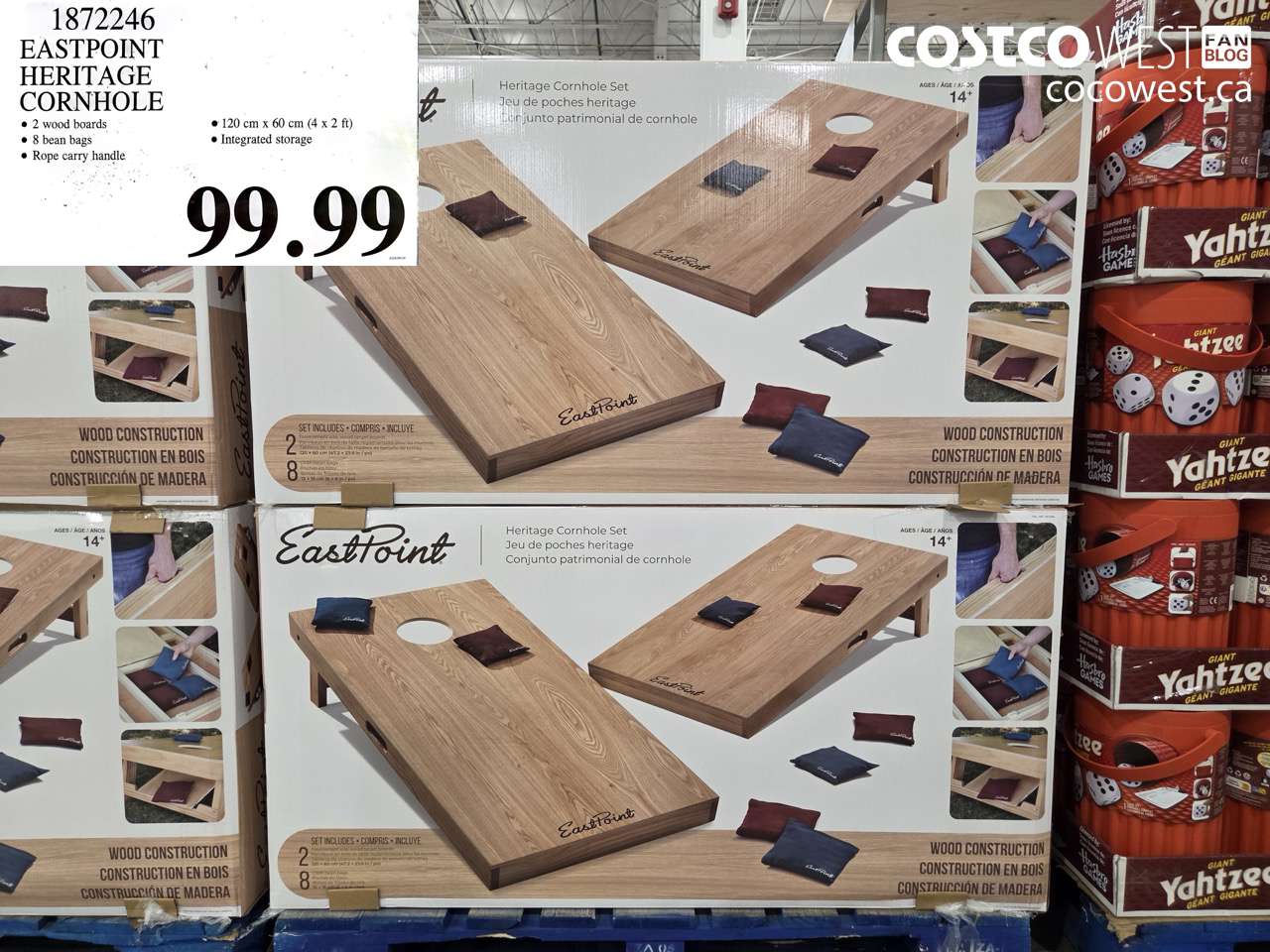 1872246 EASTPOINT HERITAGE CORNHOLE $99.99