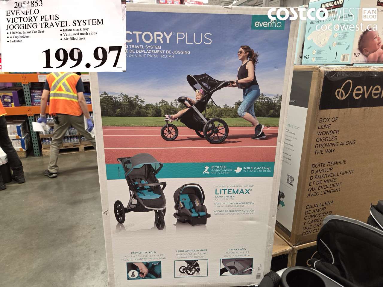 2054853 EVENFLO VICTORY PLUS JOGGING TRAVEL SYSTEM $199.97