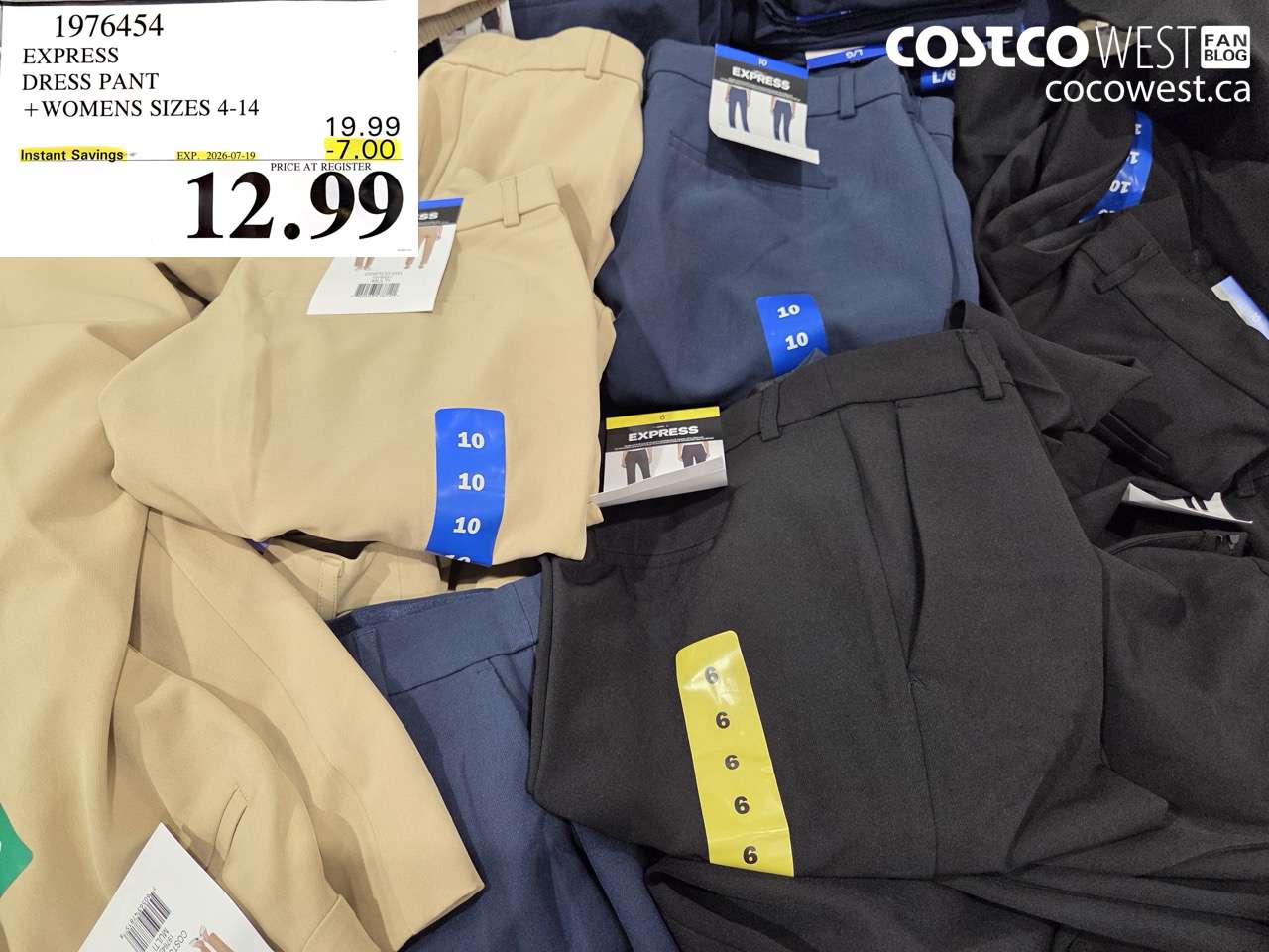 1976454 EXPRESS DRESS PANT WOMENS SIZES 4-14 ($7.00 INSTANT SAVINGS EXPIRES ON 2026-07-19) $12.99