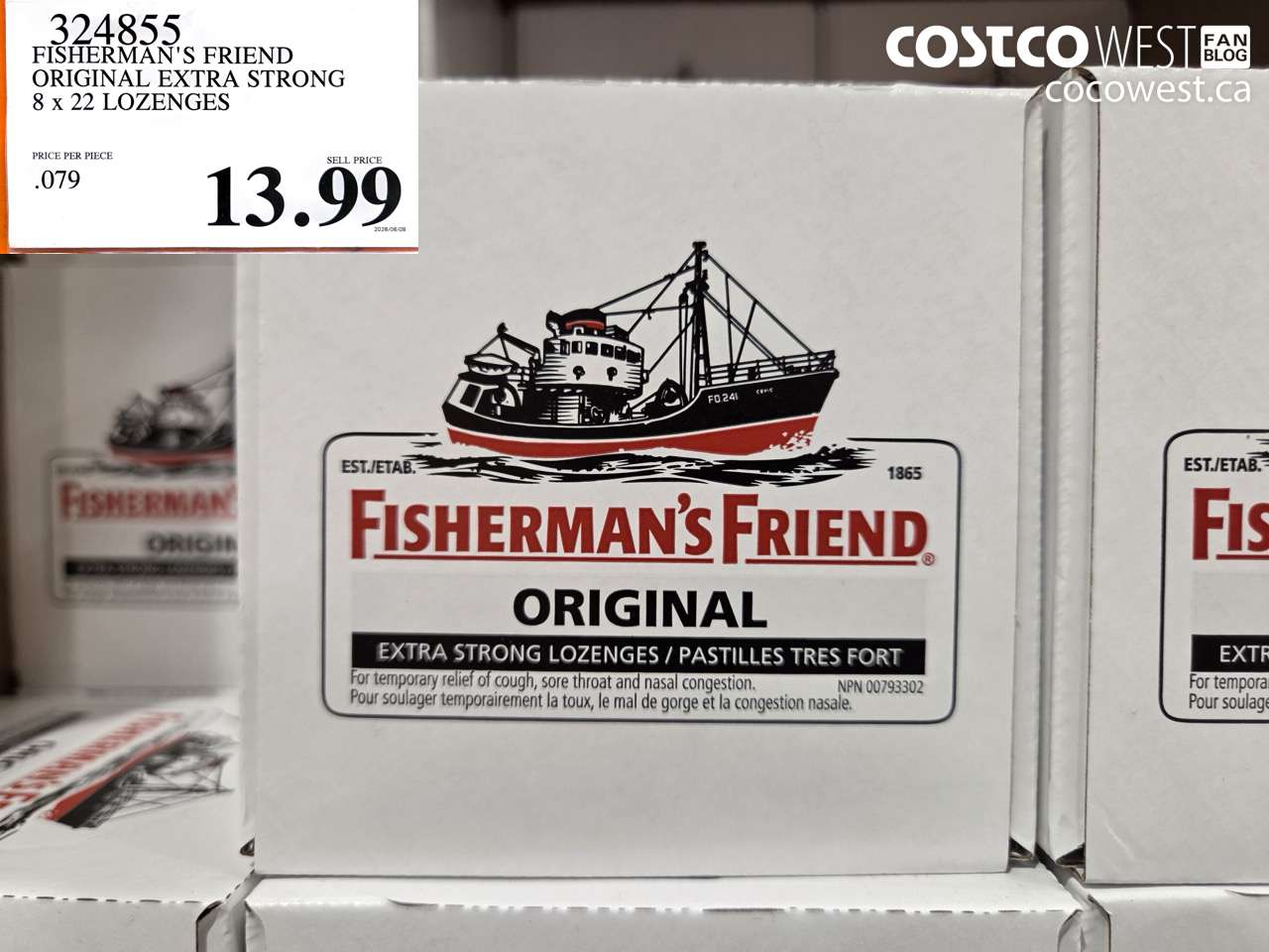 324855 FISHERMAN'S FRIEND ORIGINAL EXTRA STRONG 8 X 22 LOZENGES $13.99
