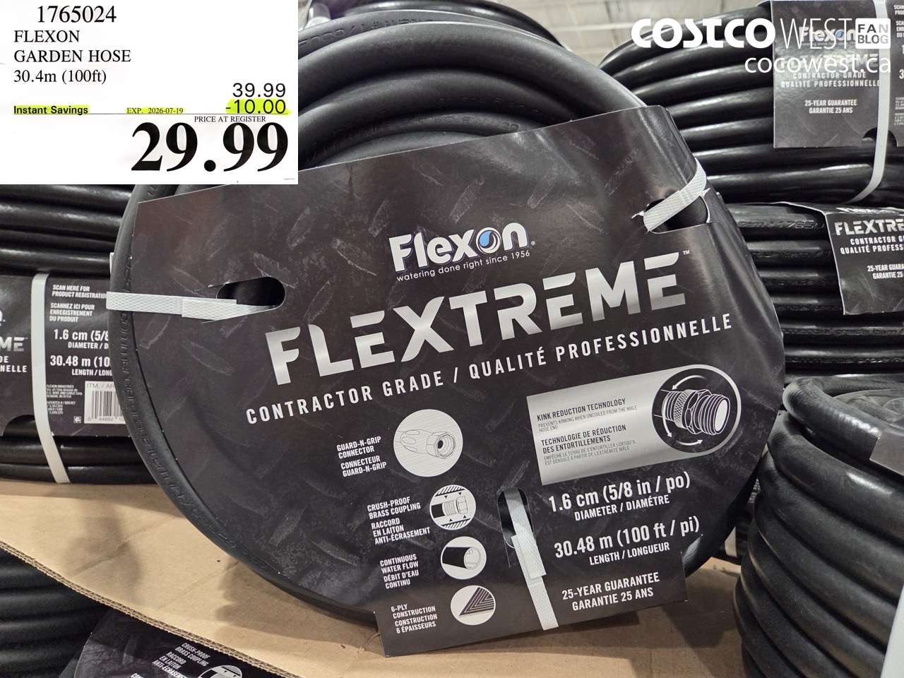 1765024 FLEXON GARDEN HOSE 30.4M (100FT) ($10.00 INSTANT SAVINGS EXPIRES ON 2026-07-19) $29.99