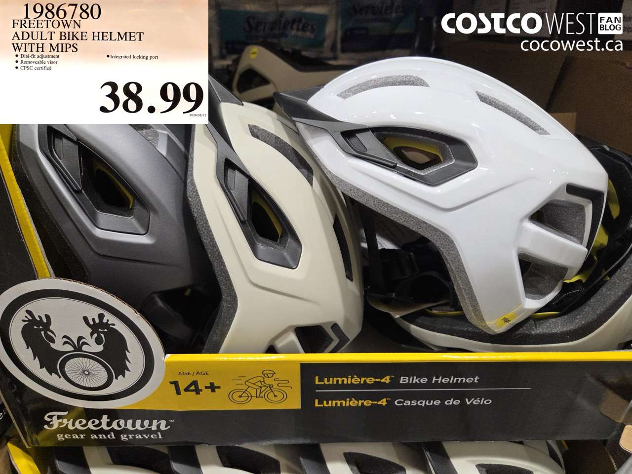 1986780 FREETOWN ADULT BIKE HELMET WITH MIPS $38.99