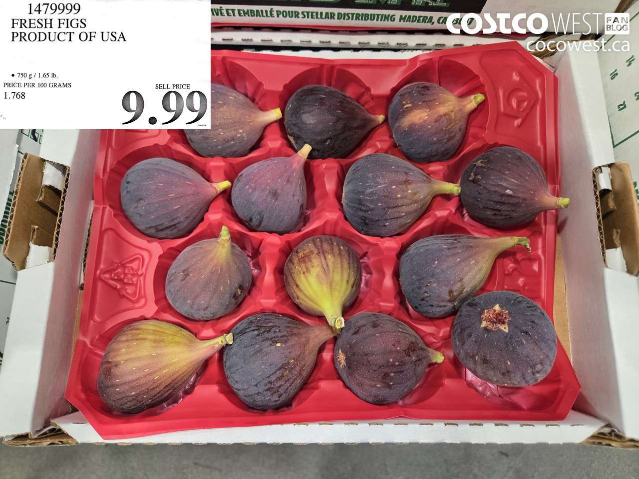 1479999 FRESH FIGS PRODUCT OF USA $9.99
