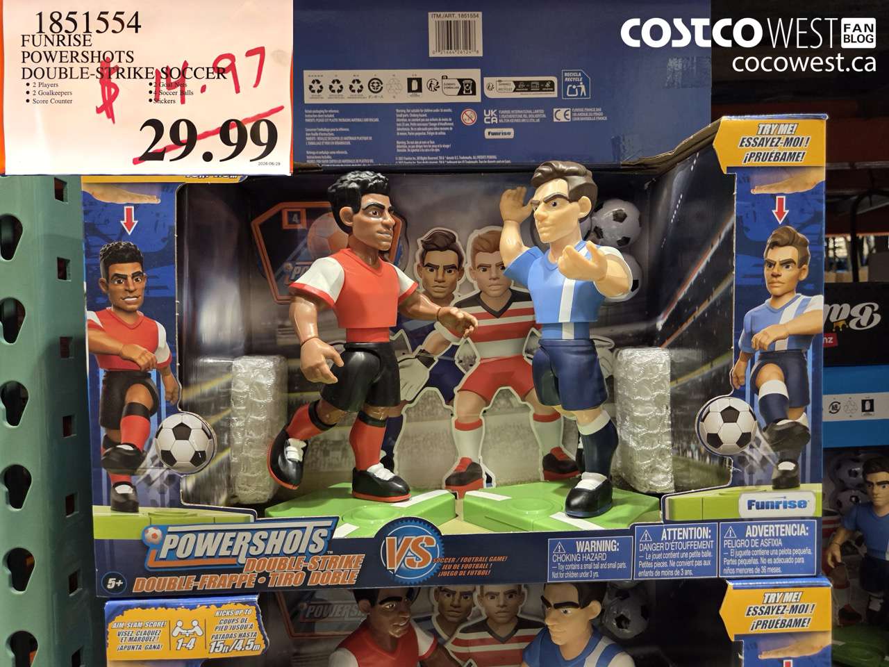 1851554 FUNRISE POWERSHOTS DOUBLE-STRIKE SOCCER $14.97