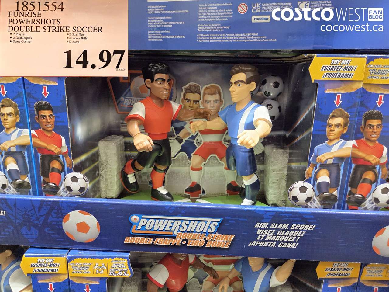 1851554 FUNRISE POWERSHOTS DOUBLE-STRIKE SOCCER $14.97