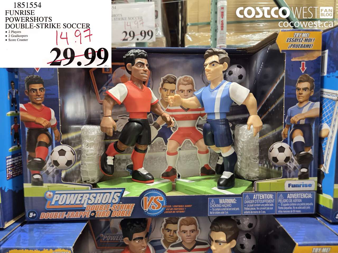 1851554 FUNRISE POWERSHOTS DOUBLE-STRIKE SOCCER $14.97
