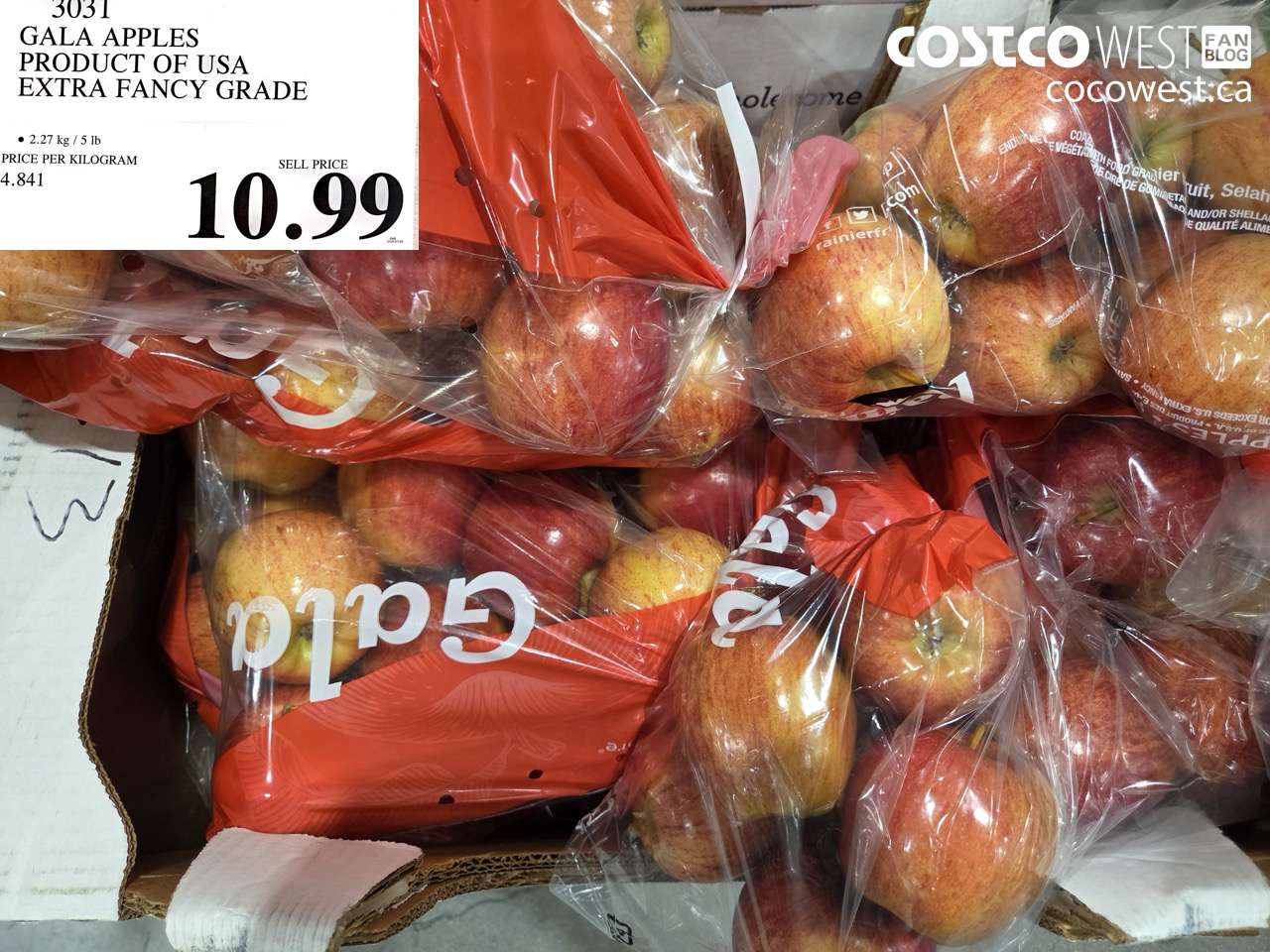 3031 GALA APPLES PRODUCT OF USA EXTRA FANCY GRADE $10.99