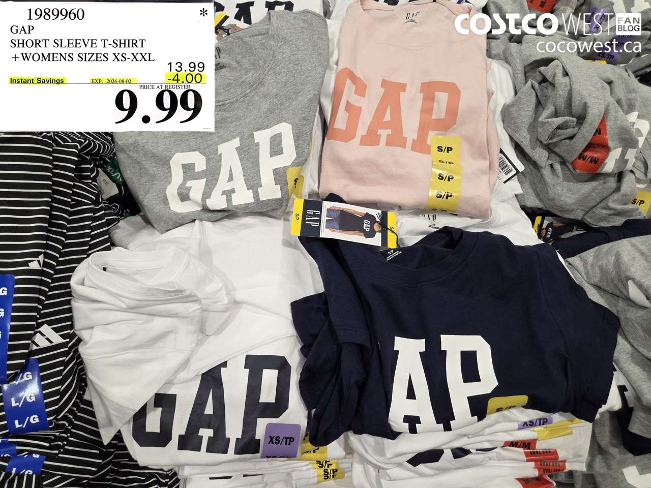 1989960 GAP SHORT SLEEVE T-SHIRT WOMENS SIZES XS-XXL ($4.00 INSTANT SAVINGS EXPIRES ON 2026-08-02) $9.99
