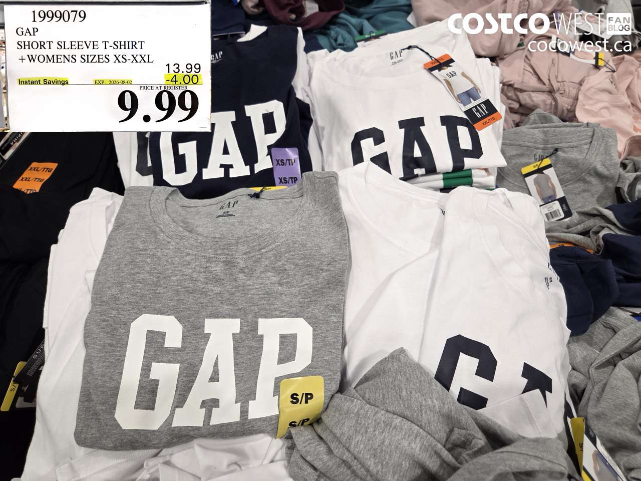 1999079 GAP SHORT SLEEVE T-SHIRT + WOMENS SIZES XS-XXL ($4.00 INSTANT SAVINGS EXPIRES ON 2026-08-02) $9.99