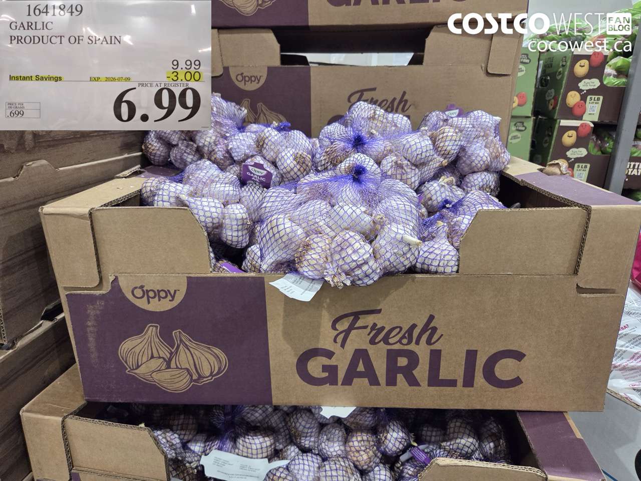 1641849 GARLIC PRODUCT OF SPAIN ($3.00 INSTANT SAVINGS EXPIRES ON 2026-07-09) $6.99