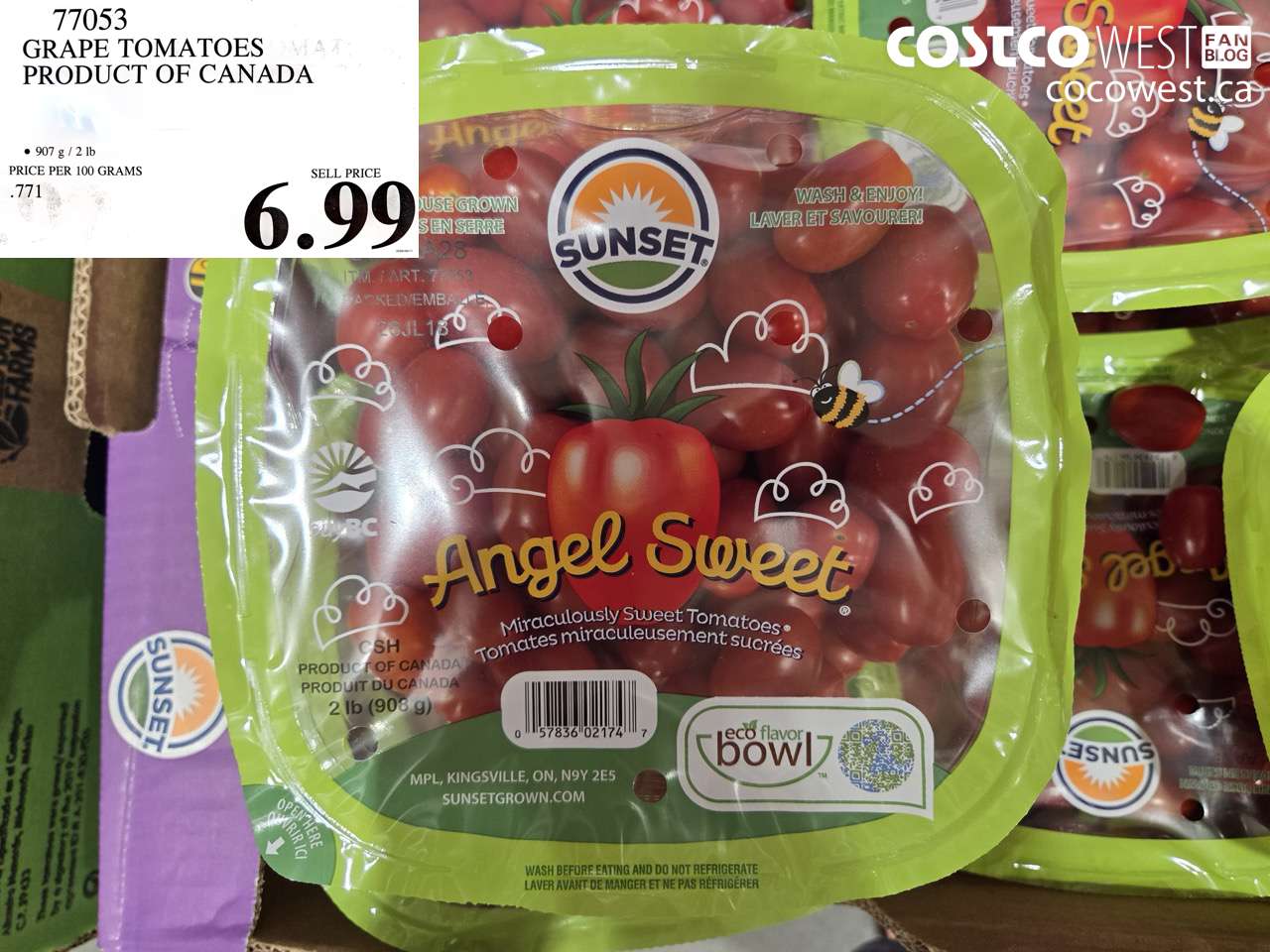 77053 GRAPE TOMATOES PRODUCT OF CANADA $6.99