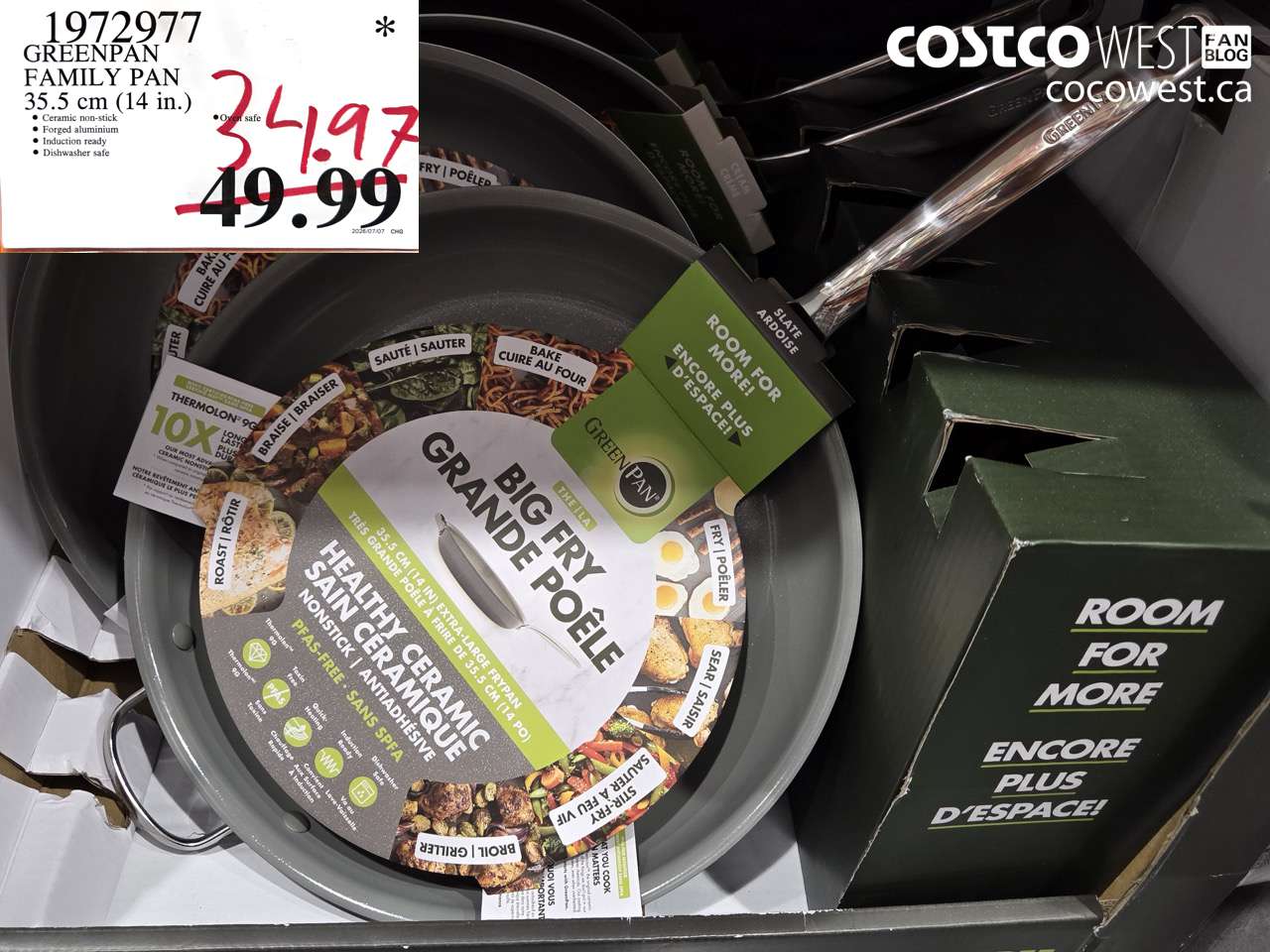 1972977 GREENPAN FAMILY PAN 35.5 CM (14 IN.) $34.97