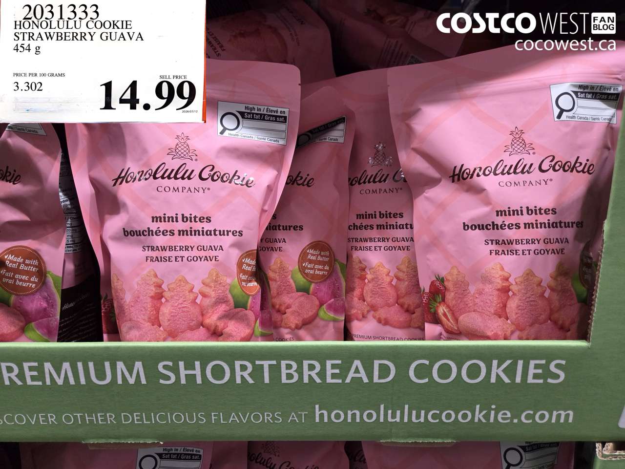 2031333 HONOLULU COOKIE STRAWBERRY GUAVA 454 G $14.99