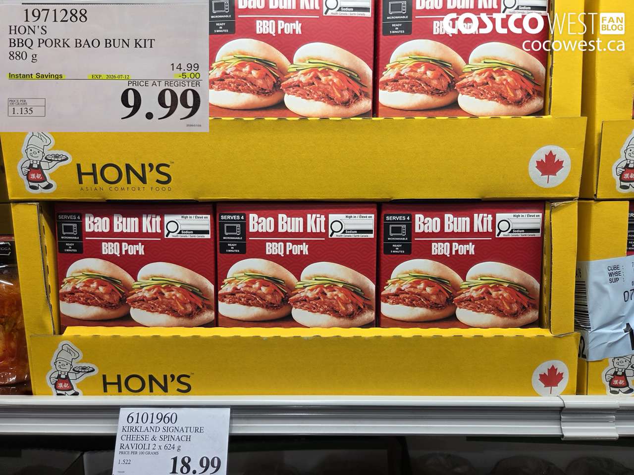 1971288 HON'S BBQ PORK BAO BUN KIT 880 G ($5.00 INSTANT SAVINGS EXPIRES ON 2026-07-12) $9.99