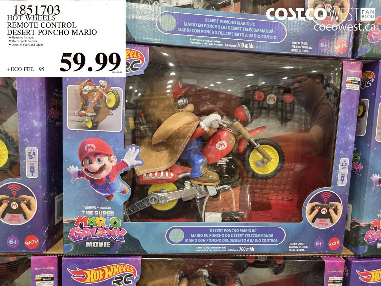 1851703 HOT WHEELS REMOTE CONTROL DESERT PONCHO MARIO $59.99
