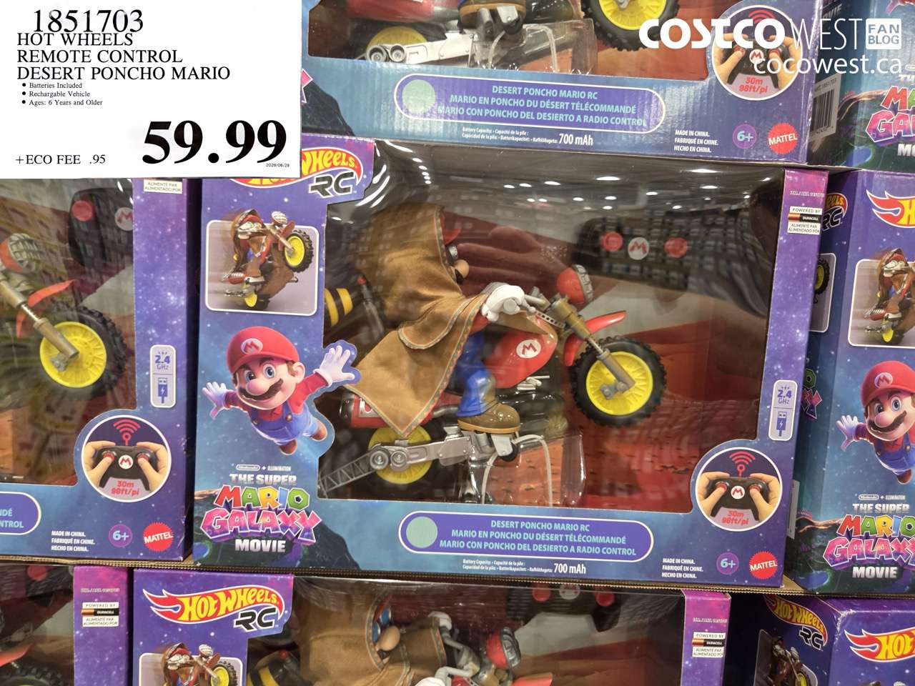 1851703 HOT WHEELS REMOTE CONTROL DESERT PONCHO MARIO $59.99