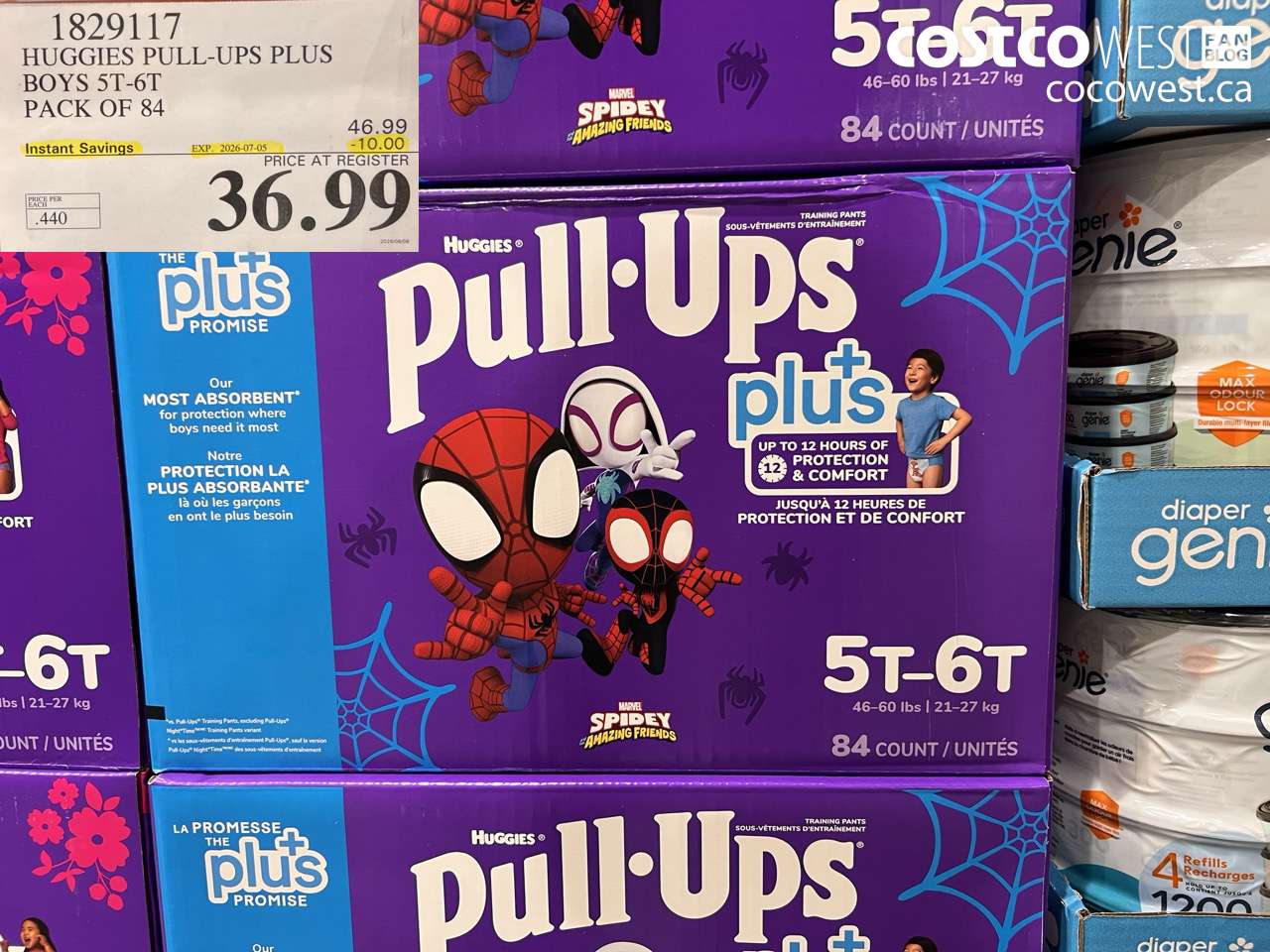 1829117 HUGGIES PULL-UPS PLUS BOYS 5T-6T PACK OF 84 ($10.00 INSTANT SAVINGS EXPIRES ON 2026-07-05) $36.99