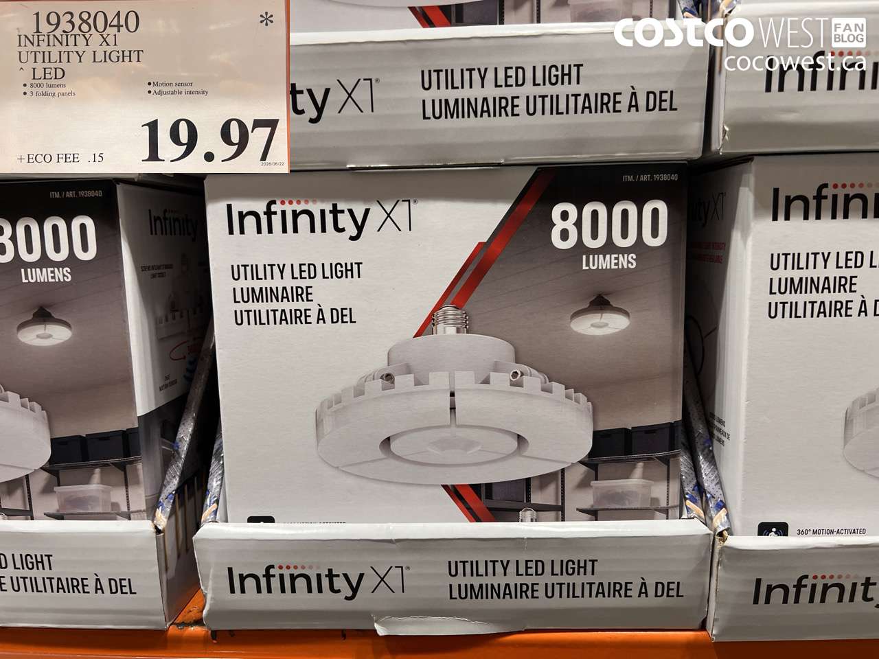 1938040 INFINITY X1 UTILITY LIGHT LED $19.97