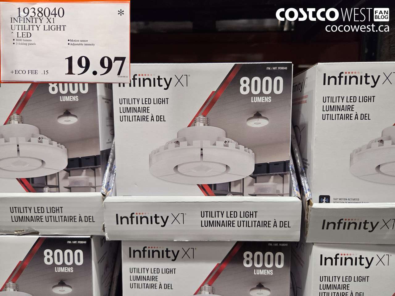 1938040 INFINITY X1 UTILITY LIGHT LED $19.97