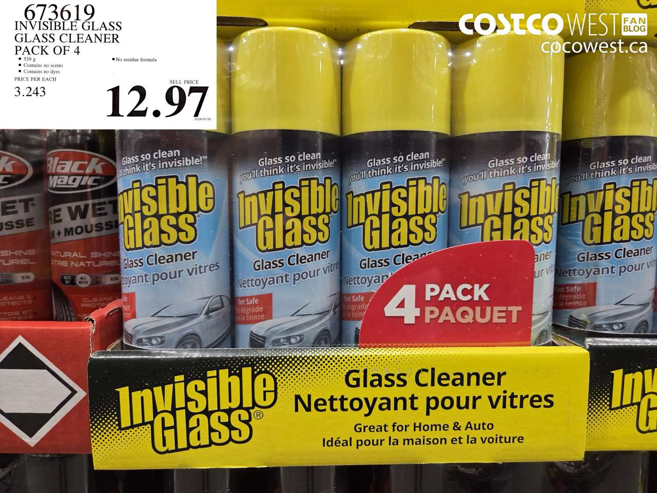 673619 INVISIBLE GLASS GLASS CLEANER PACK OF 4 $12.97