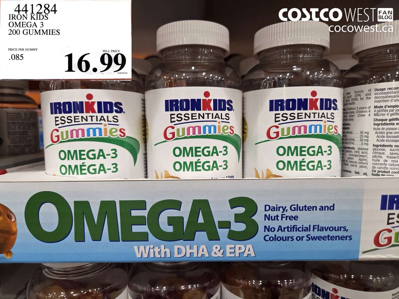 441284 IRON KIDS OMEGA 3 200 GUMMIES $16.99