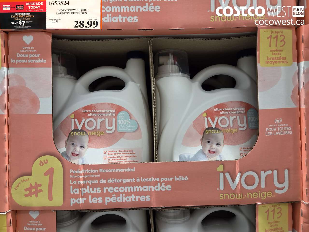 1653524 IVORY SNOW LIQUID LAUNDRY DETERGENT ($7.00 INSTANT SAVINGS EXPIRES ON 2026-07-19) $21.99