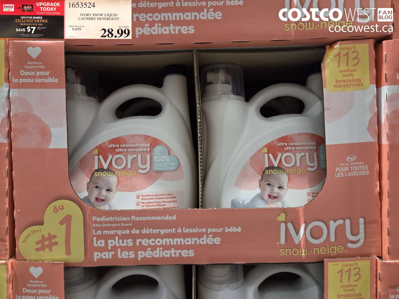 1653524 IVORY SNOW LIQUID LAUNDRY DETERGENT ($7.00 INSTANT SAVINGS EXPIRES ON 2026-07-19) $21.99