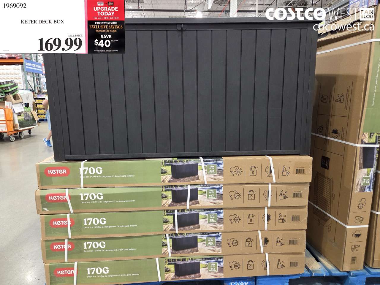 1969092 KETER DECK BOX ($40.00 INSTANT SAVINGS EXPIRES ON 2026-07-19) $129.99