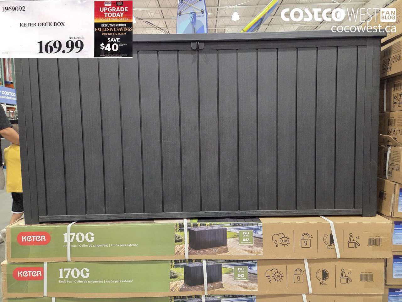 1969092 KETER DECK BOX ($40.00 INSTANT SAVINGS EXPIRES ON 2026-07-26) $129.99