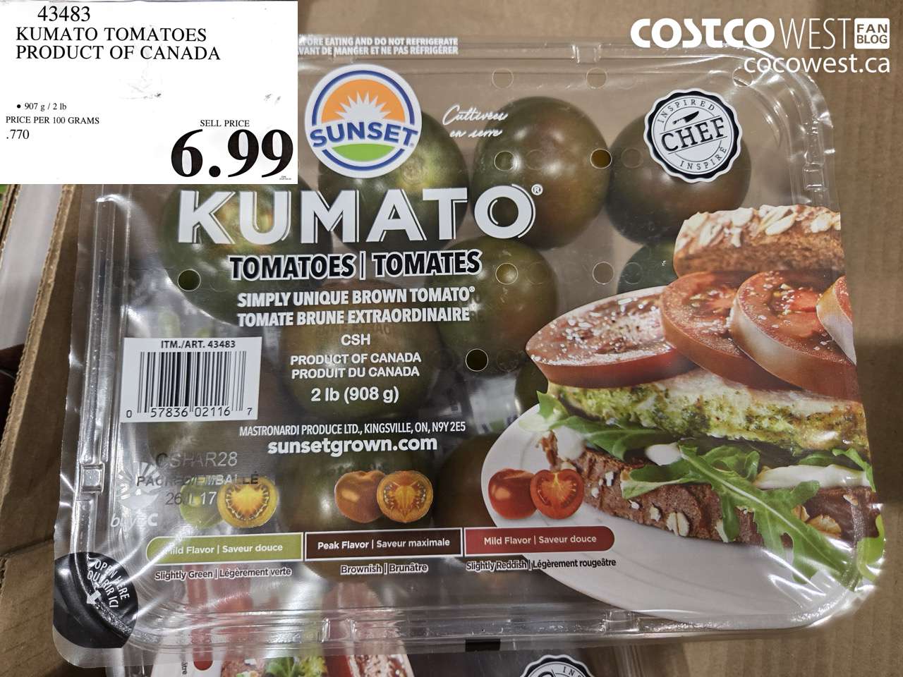43483 KUMATO TOMATOES PRODUCT OF CANADA $6.99