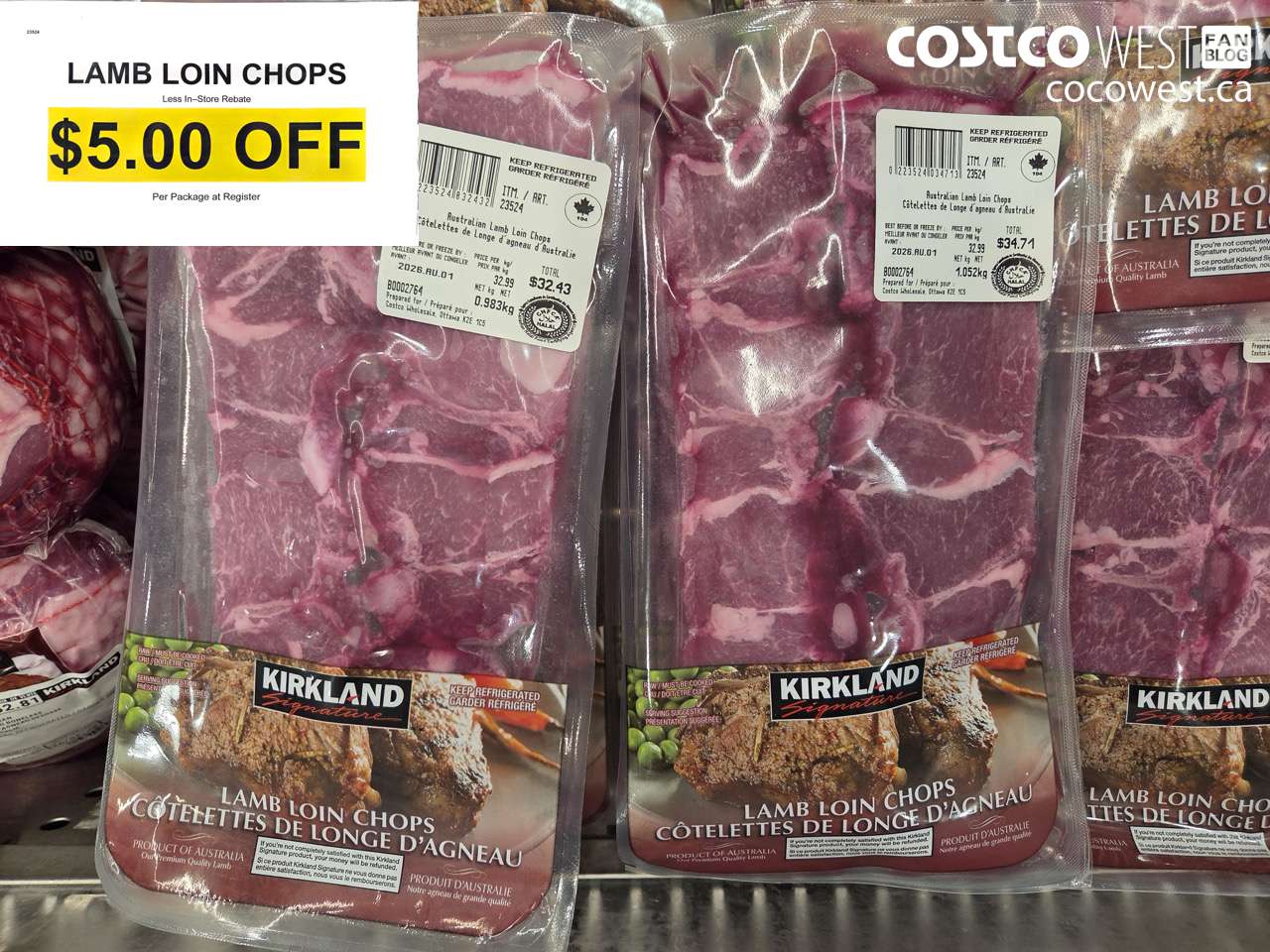 23524 LAMB LOIN CHOPS ($5.00 INSTANT SAVINGS)