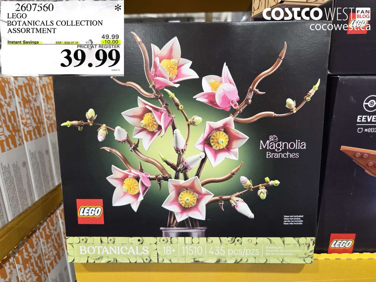 2607560 LEGO BOTANICALS COLLECTION ASSORTMENT ($10.00 INSTANT SAVINGS EXPIRES ON 2026-07-19) $39.99