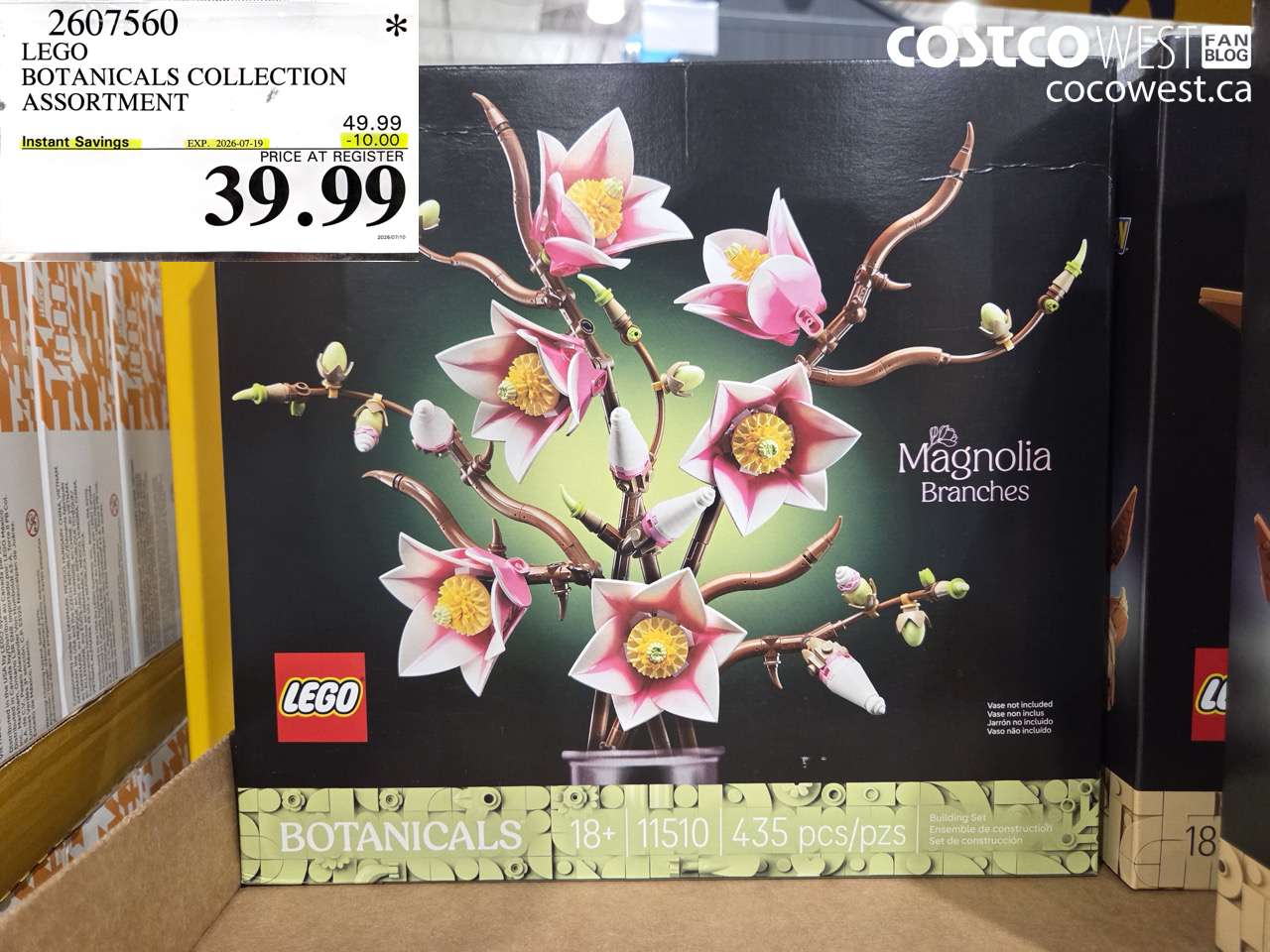 2607560 LEGO BOTANICALS COLLECTION ASSORTMENT ($10.00 INSTANT SAVINGS EXPIRES ON 2026-07-19) $39.99