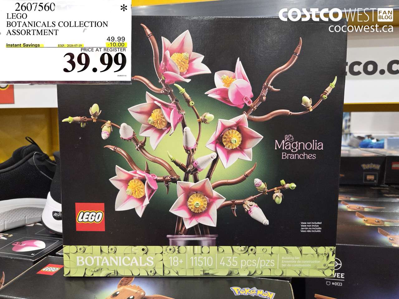2607560 LEGO BOTANICALS COLLECTION ASSORTMENT ($10.00 INSTANT SAVINGS EXPIRES ON 2026-07-19) $39.99