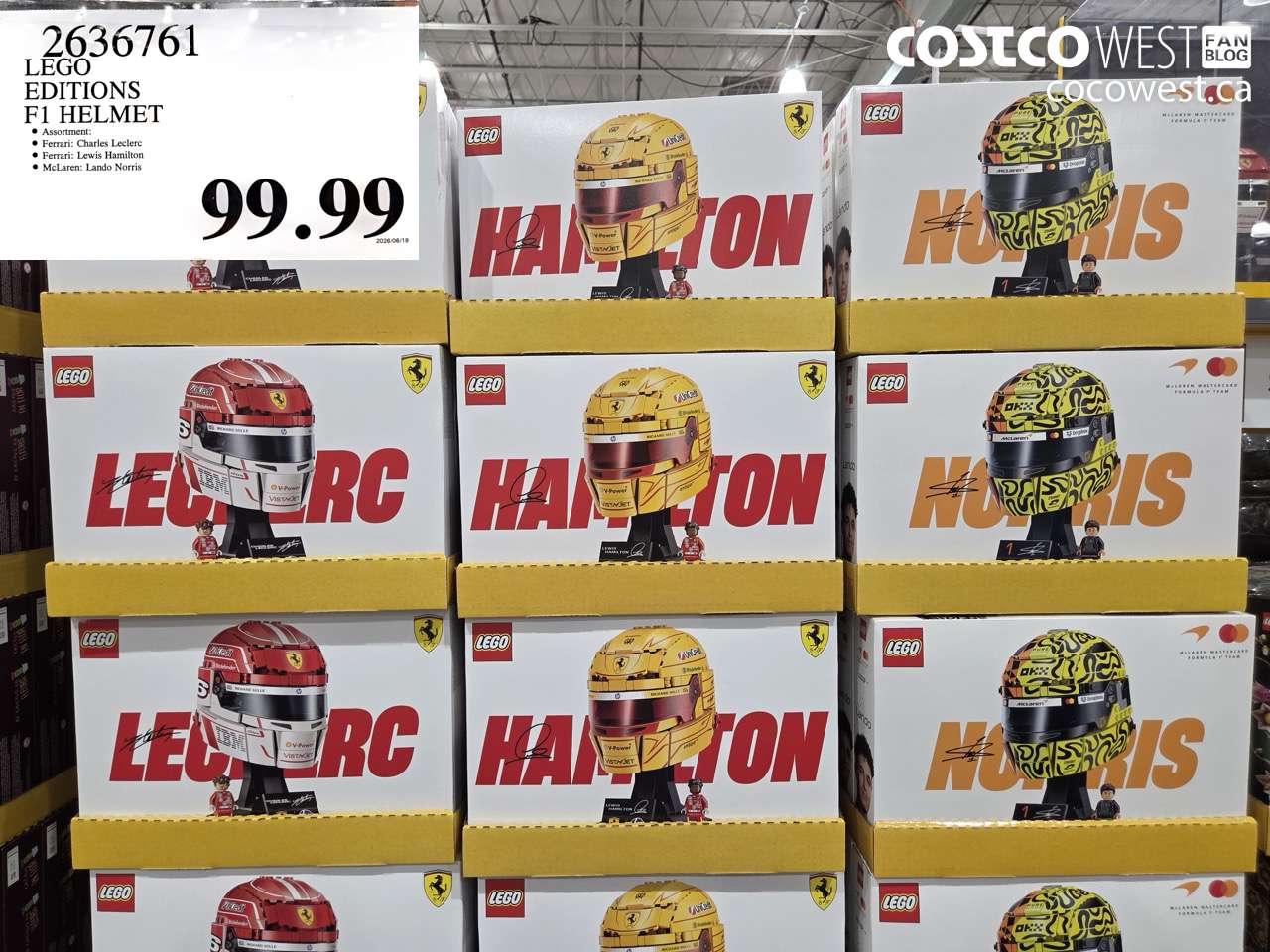 2636761 LEGO EDITIONS F1 HELMET $99.99