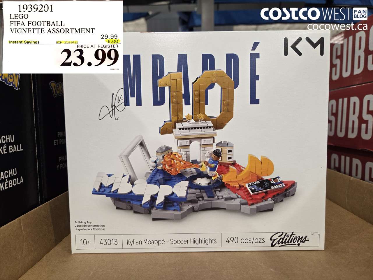 1939201 LEGO FIFA FOOTBALL VIGNETTE ASSORTMENT ($6.00 INSTANT SAVINGS EXPIRES ON 2026-07-12) $23.99