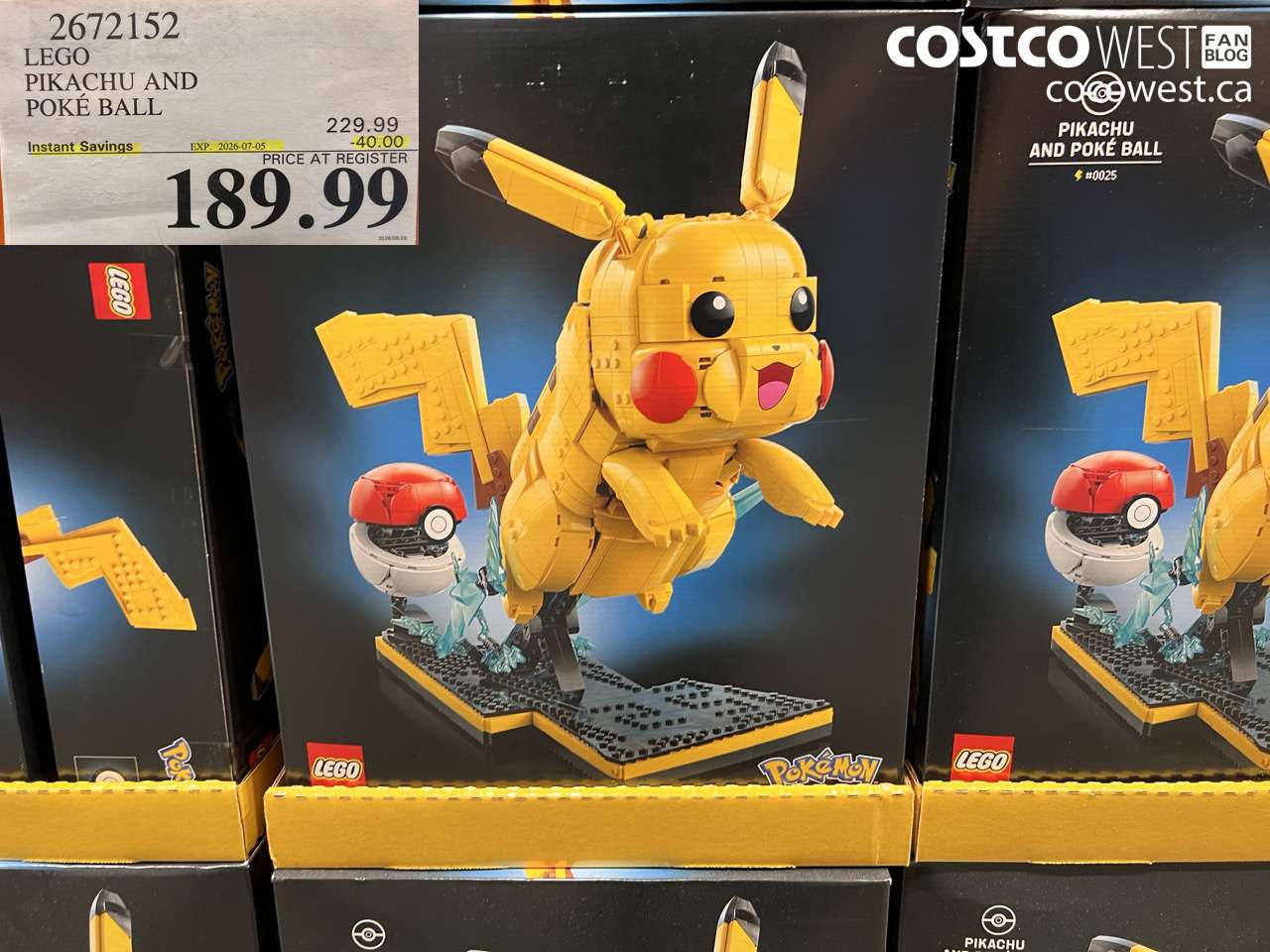 2672152 LEGO PIKACHU AND POKÉ BALL ($40.00 INSTANT SAVINGS EXPIRES ON 2026-07-05) $189.99