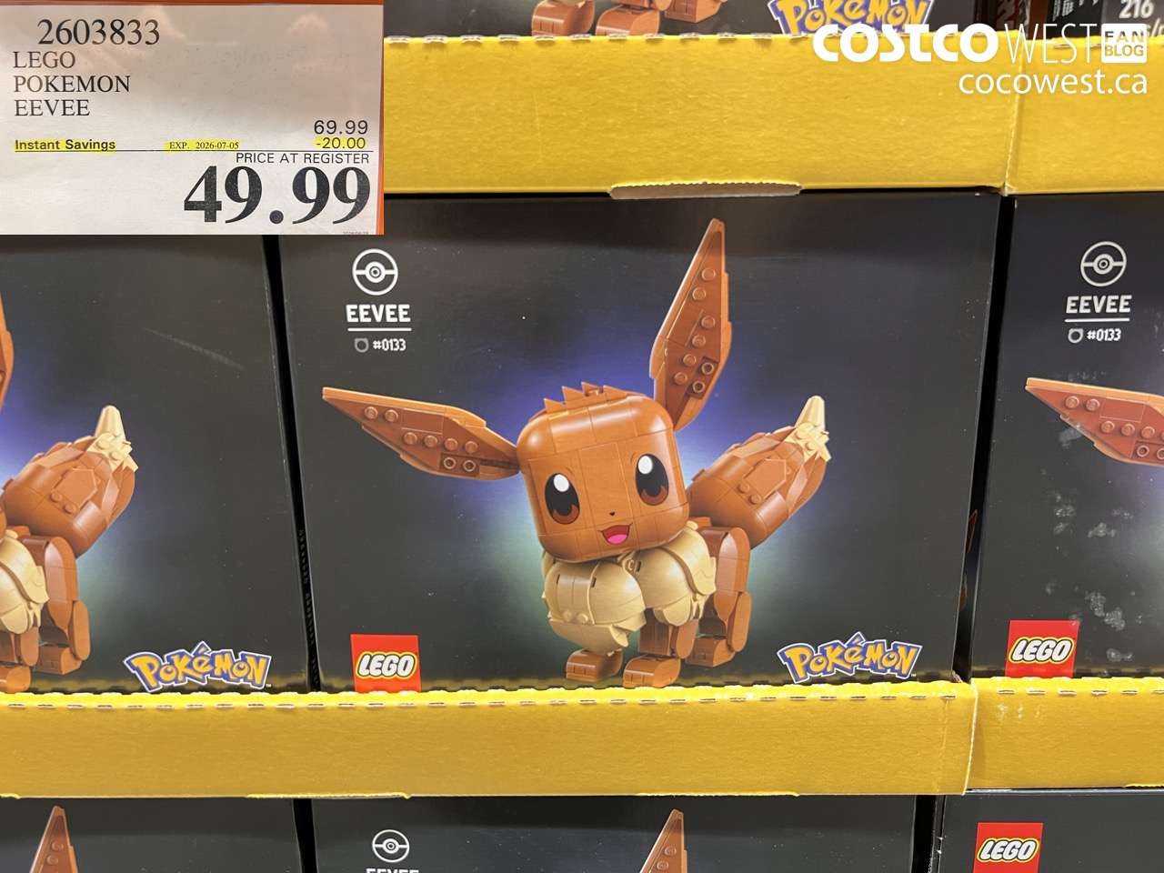 2603833 LEGO POKEMON EEVEE ($20.00 INSTANT SAVINGS EXPIRES ON 2026-07-05) $49.99