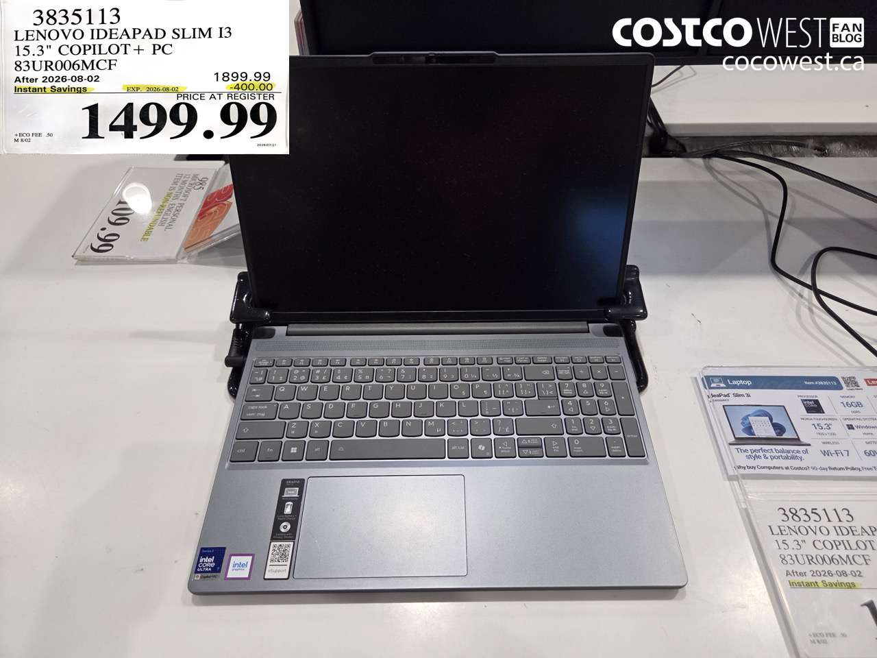 3835113 LENOVO IDEAPAD SLIM I3 15.3